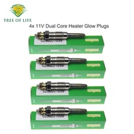4x 11V New Glow Plugs For ISUZU  CAMPO (KB) D-MAX I (TFR, TFS) 2002-2012 2.5D 3.0D 4x4 4JA1 GEMINI M