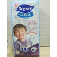 Drypers wee wee dry tape XXL 40