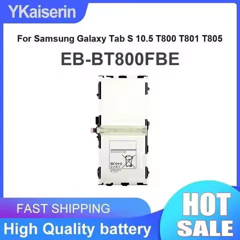 For Samsung Galaxy Tab S 10.5 T800 T801 T805 5500Mah Fast Shipping Tablet Battery EB-BT800FBE