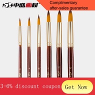 YQ51 Transon painting materials 【round Head6Pack】Gouache Pen Art Brush Watercolor Pen Gouache Supplies Set Professional