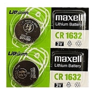 [2 Pieces] Maxell CR1632 Lithium Cell Button Battery