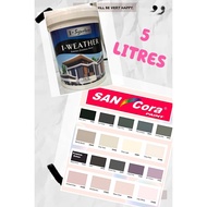 ( 5L ) SANCORA I-WEATHER FOR EXTERIOR / WEATHER PAINT / CAT AIR LUAR