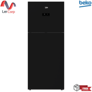 (beko)  ตู้เย็น 2 ประตู (ตู้แช่บน หน้ากว้าง 70 ซม.) RDNT440E50VZGB