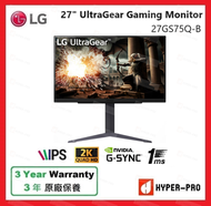 LG - 27GS75Q-B 27" UltraGear 2K QHD 200Hz O/C IPS 電競 遊戲 顯示器