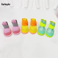 FARL Pet Shoes, Breathable Mesh Anti-Slip Small Dog Shoes,  Summer Lightweight Comfortable Adjustabl