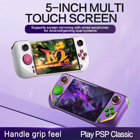 E6 Plus Handheld Game Console 64G+15000 Game 5 Inch Portable Video Game Console Support Connect TV A