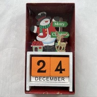 擺設｜聖誕節木製日曆