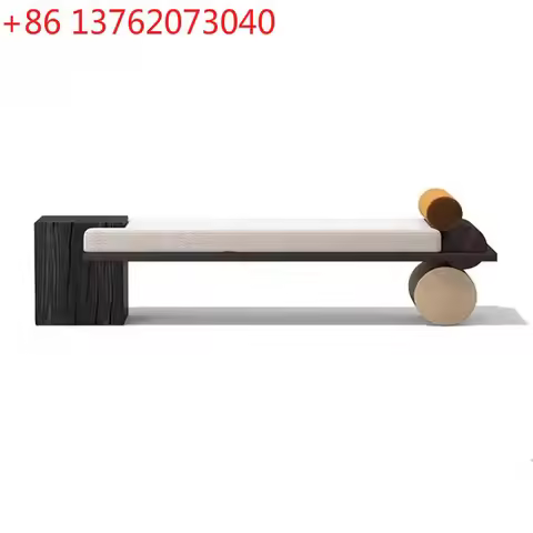 Light luxury living room marble sofa stool shopping mall clubhouse sales department bench
