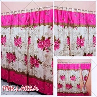 GORDEN PINTU /JENDELA BUNGA PINK LAURA