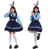 Female Halloween cos Judy Costume Crazy Animal City Policewoman Judy Cosplay Costume Suit Women's Cl