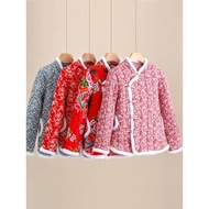 新年衣服女装 新年衣服2026 2023 Winter Chinese Style Loose Cotton Padded Clothes Buckle