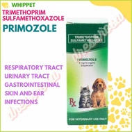 PRIMOZOLE(xr}FOR/Y,DOG<fk'&|z(CAT{I'(TRIMETHOPRIM{f'SULFAMETHOXAZOLE){v'Respiratory,{d'Urinary, Gas