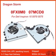New Laptop CPU GPU Cooling Fan For Dell Inspiron 15 5570 5575 3590 E3590 4Pin 07MCD0 7MCD0 0FX0M0 FX