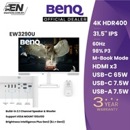 BenQ EW3290U | 32” 4K UHD HDR400 Eye-Care Monitor | USB-C for Laptop | PS5 / PS5 Pro Compatible