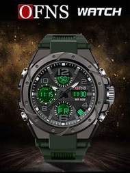 Sanda頂級品牌led運動男士手錶,男士石英手錶,防水抗震男士時鐘