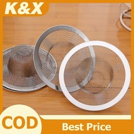 K&X 2pcs Stainless Steel Bathroom Drain Filter Net Screening Sink Drain Strainer Shower Hair Catcher