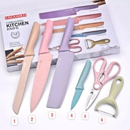 [JERAMI] PISAU SET GANDUM JERAMI 6IN1 / KITCHEN KNIFE