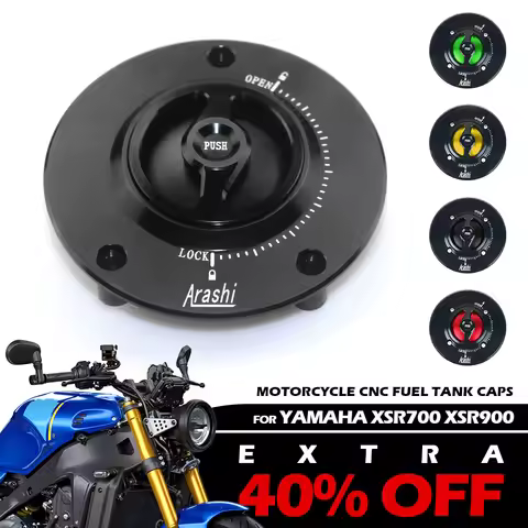 For YAMAHA XSR700 XSR900 FAZER FJR1300 FZ8 FZ16 Motorcycle Quick Release Fuel Tank Cap CNC Aluminum 