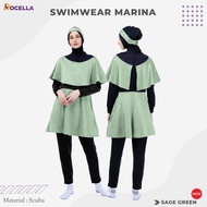 Rocella Swimwear Marina Lengkap Dengan Jilbab Baju Renang Jumbo Wanita Dewasa Berhijab Baju Renang M