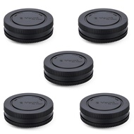 5 Pack Body Cap and Rear Lens Cap Cover Kit for Sony Alpha and NEX Series E-Mount Camera & Lens for 