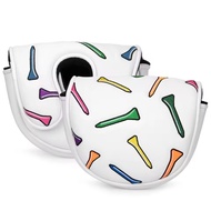 White Tee Partees LAB Golf OZ1 MEZZ1 Max Mallet Putter Cover Golf Head Cover Golf Club Cover