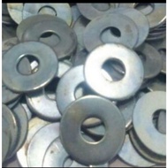 Galvanized plate ring by the kilo, m10x23x1, 5, contents 1kg