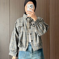 KEMEJA Dimiwear Dabin crop shirt