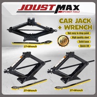 New Heavy Duty DIY Car Scissor Jack Stabilizer with Handle Lift Scissors Jack (1 / 2 / 3 Ton) Garage Jack Jek Kereta