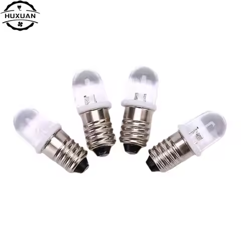 5 Pcs/lot E10 Led Bulb E10 DC 3V 4.5V Instrument Bulb E10 Indicator Bulb Old Fashioned Flashlight Bu