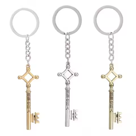 Fashion Vintage Anime chaveiro Jewelry Cosplay Gifts Attack On Titan Keychain Eren Yeager Shingeki N