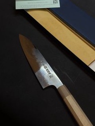 源昭忠 五代目 水本燒青二鋼DX鏡面 210mm