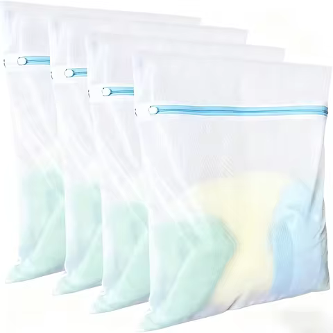 3/4 Pcs Laundry Bags Set Fine Mesh Delicate Lingerie Shirt Wash Bags Machine Wash Anti-deformation W