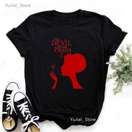 Cool The Devil Wears Prada 2 Graphic Printed T Shirt Girls Fashion Red High Heel T-Shirt Women Cloth
