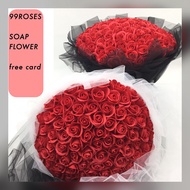 READY STOCK 🇲🇾 99roses soap flower bouqet gift birthday beloved flowers wedding celebration