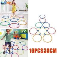 Jumping Children's Jumping Toys 10PCS/ Set 38CM Hopscotch Ring Play Sensory Toys for Motor Growth