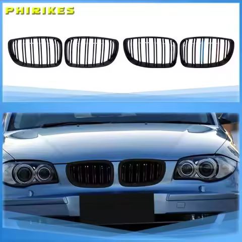 Front Kidney Grille for BMW E81 E87 E82 E88 128I 130I 135I 2007-2011 Car Replacement Racing Grille G
