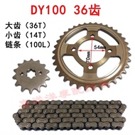 Motorcycle Spare Part Chain Set with Gear Sprocket 36T 14T 100L for Honda DY100 DY C100 C 100 100cc