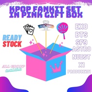 READY STOCK KPOP GIFT BOX PRESENT K-POP MERCH FANKIT BTS EXO SF9 NUEST PRODUCEX101 MERCH CUTE PACKAGES merchandise items