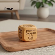 V&P Handmade Wooden Decision Dice Funny Decision Making Tool Dual Use for Quilting Sewing Book Readi