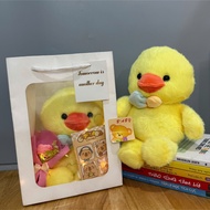 Cute duck teddy bear gift SET, Piece Meaningful gifts for friends on holidays, birthdays February 14