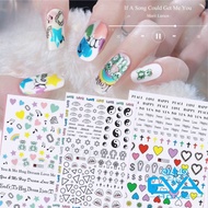 3D Nail Sticker Decorated with Rich Love Cross Pattern F029 / F030 / F031
