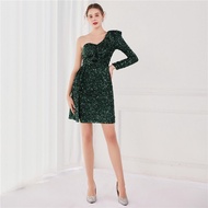 Evening dress womens new banquet Sequin prom party dress short gown formal birthday dress wedding dr