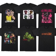 GORILLAZ Band 100% Cotton T-Shirt Unisex Ready Stock Street Clothing Retro Unique Casual All-Match F