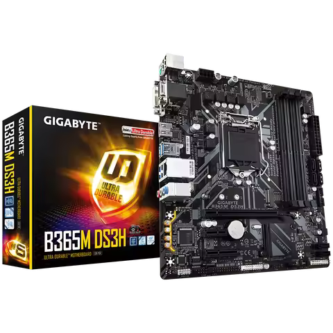 NEW Gigabyte B365M DS3H Gaming Motherboard Supports 9th and 8th Gen Core Processors with B365 Chipse