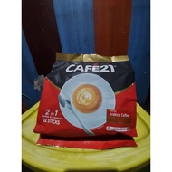 Cafe 21 Arabica Coffee contains 22 Sticks Cafe21 2in1 Coffee and Creamer Sing