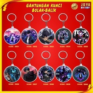 GANTUNGAN SOLO LEVELING KEYCHAIN SOLO LEVELING ACRYLIC KEYCHAIN SOLO LEVELING ROUND KEYCHAIN XJ