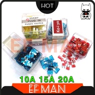 (Big & Small Fuse) Car Blade Plug Fuse PF In Media Fuse ATS ATO ATC 5A 10A 15A 20A 25A 30A 35A 40A a