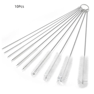 A Top Quality 10Pc Nylon Bottle Straw Household Cleaning Brush Set Kitchen Cleaning Brushe Bristle K