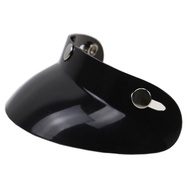 Universal Black 3-Snap Motorcycle Helmet Peak Lens Open Face Sun Shade Visor Shield