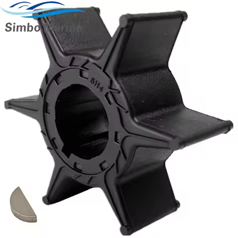 Water Pump Impeller & Key For Yamaha Outboard 25-50 HP Models 6H4-44352-00 6H4-44352-01 6H4-44352-02